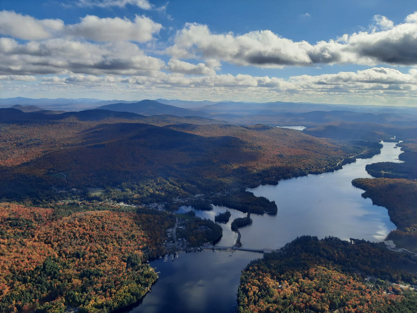 Village of Long Lake in the fall