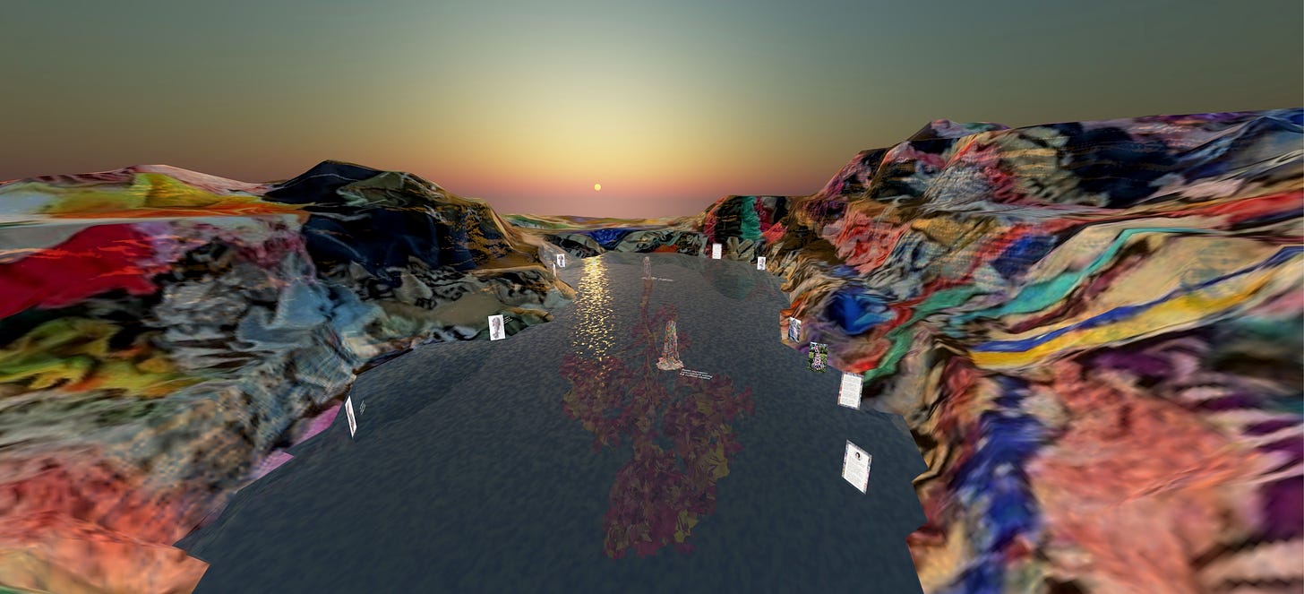 A snapshot of the virtual scene titled Gathered Lake.