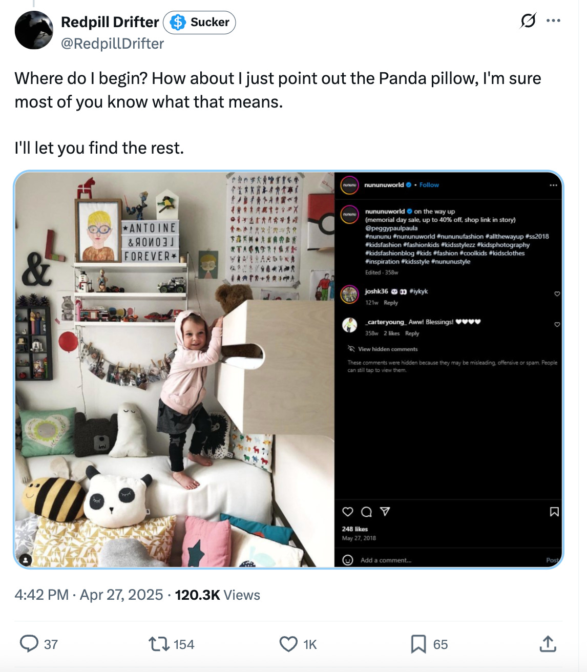 Where do I begin? How about I just point out the Panda pillow, I'm sure most of you know what that means.  I'll let you find the rest.