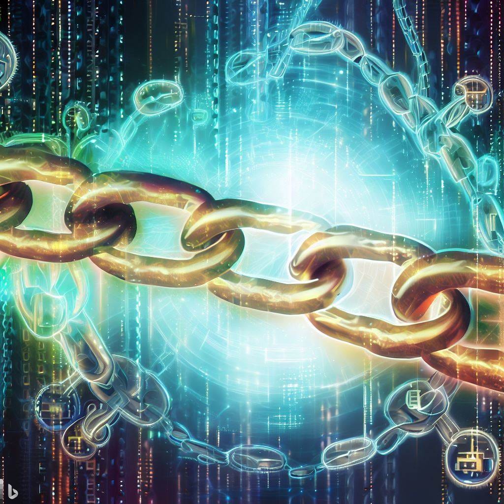 chain link iterative prediction markets, digital art