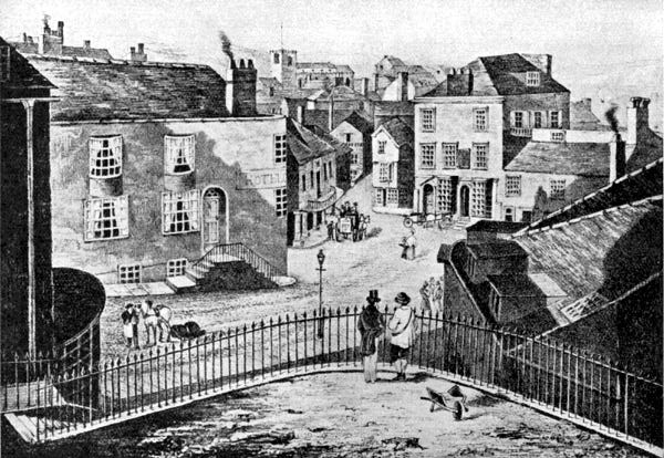 File:Lyme Regis, including the fossil shop, c. 1844.jpg