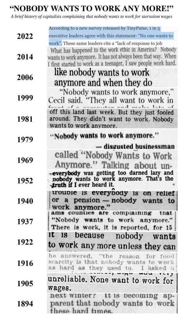 r/antiwork - Nobody wants to work anymore