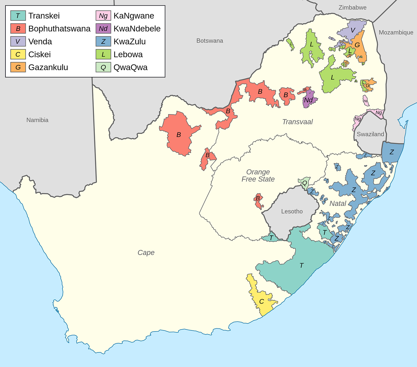 Archivo:Bantustans in South Africa.svg - Wikipedia, la enciclopedia libre