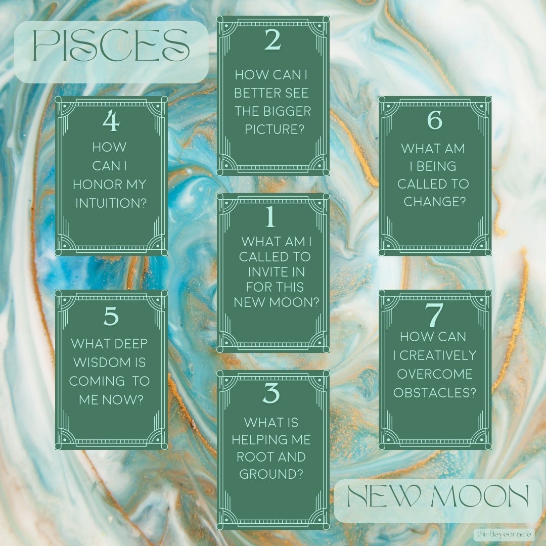 Pisces New Moon Tarot Spread