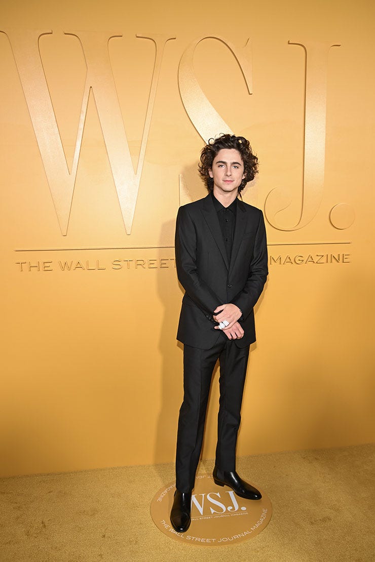 Timothée Chalamet Wore Dolce & Gabbana To The WSJ. Magazine 2023 Innovator  Awards