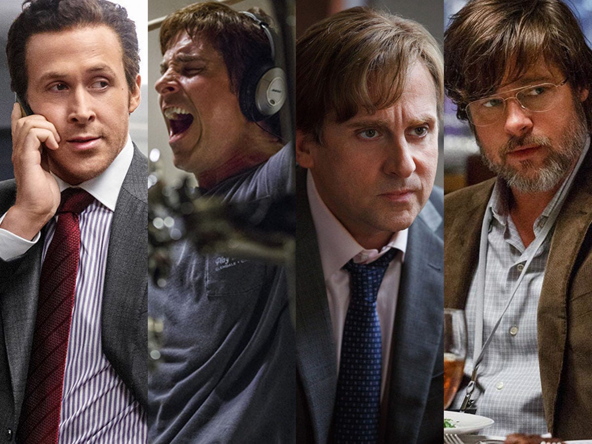 THE BIG SHORT(A GRANDE APOSTA): Excelente Filme Mesmo Para Quem Não Curte  Economês – Cinemarcoblog