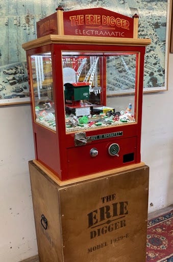 Coin Operated Arcade Digger and Crane Machines For Sale:  GameRoomAntiques.com