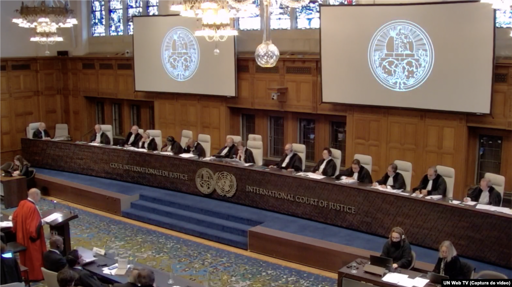 Guyana presenta sus argumentos orales sobre disputa territorial con Venezuela durante una audiencia ante la Corte Internacional de Justicia.