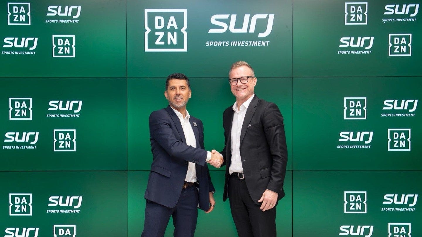SURJ completes DAZN minority stake acquisition - Sportcal