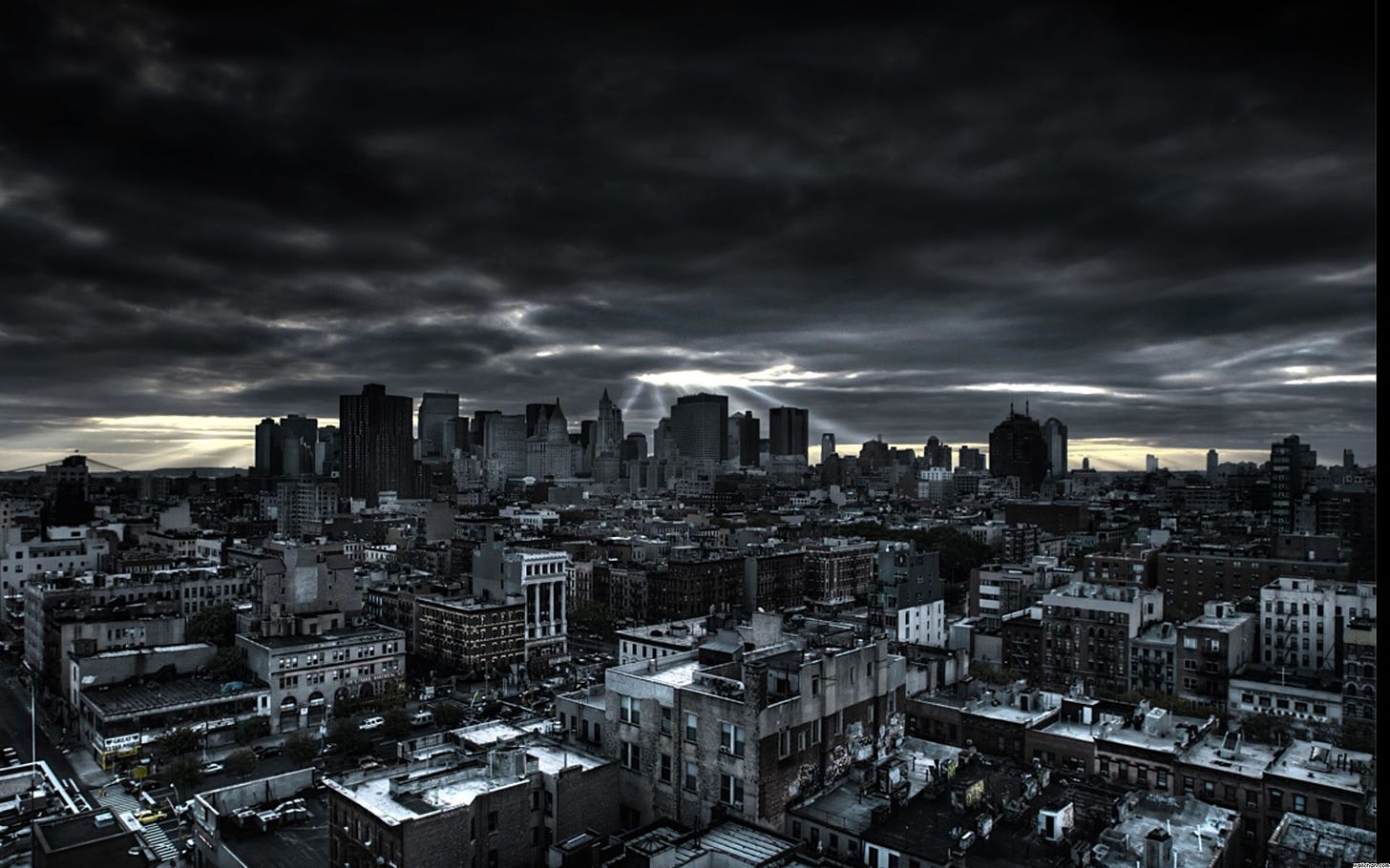 cloudy city | Dark city, City background, City