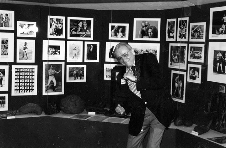 Stanley Weston poses in front of his boxing memorabilia collection. (Photo credit: PSMS76 at Wikimedia Commons under Creative Commons Attribution-Share Alike 4.0 International license) Stanley Weston poses in front of his boxing memorabilia collection. (Photo credit: PSMS76 at Wikimedia Commons under Creative Commons Attribution-Share Alike 4.0 International license)