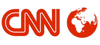 A red and white picture of the CNN logo.