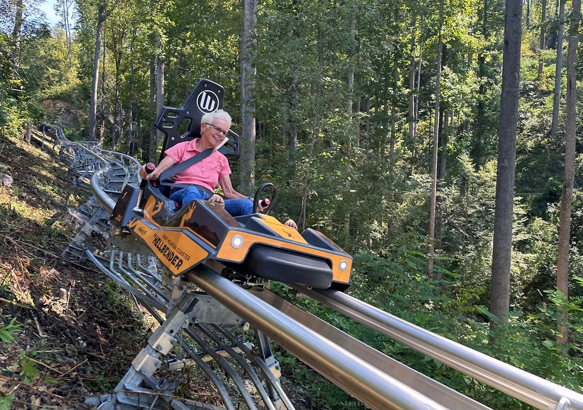 Anakeesta Hellbender coaster passenger