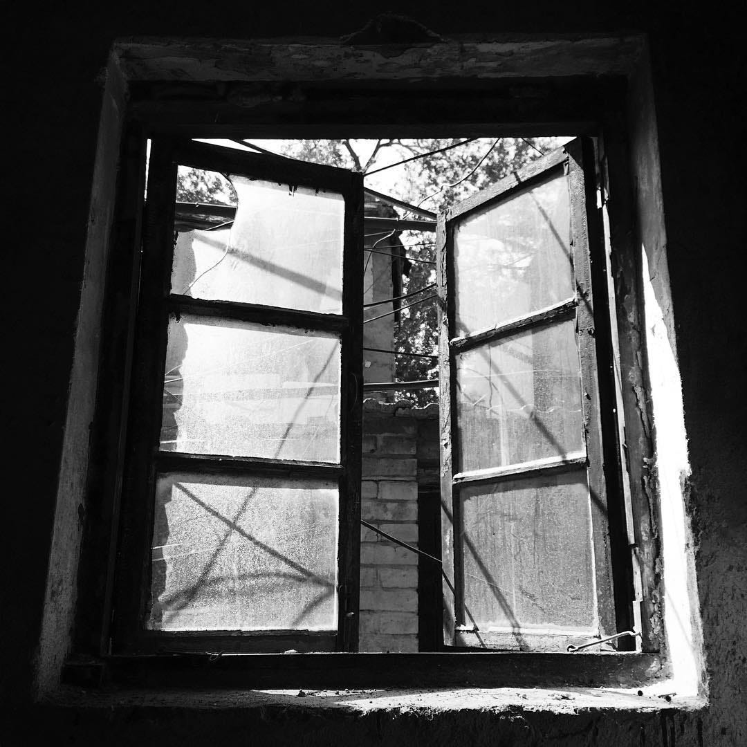 Window of an old hutong building in central Beijing.