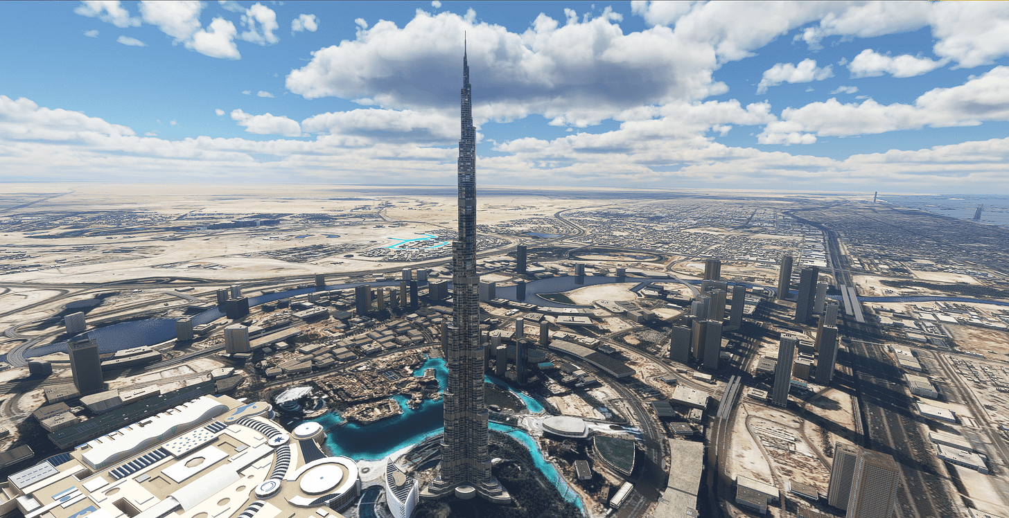 Clicked a bunch of screenshots of Dubai in Microsoft Flight Simulator 2020  : r/dubai