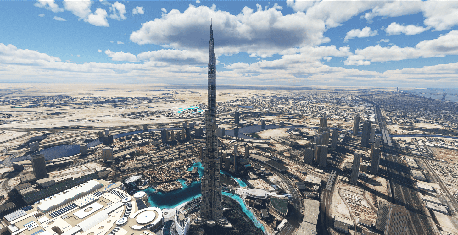 Clicked a bunch of screenshots of Dubai in Microsoft Flight Simulator 2020  : r/dubai