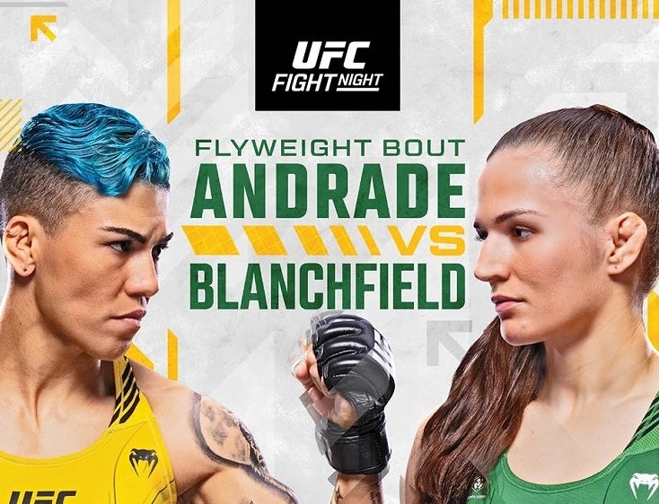 UFC Fight Night: Andrade vs Blanchfield Fighter Salaries & Incentive Pay