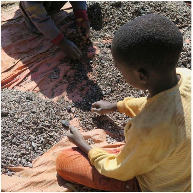 Cobalt is a big health risk to those - including children - that mine it.    