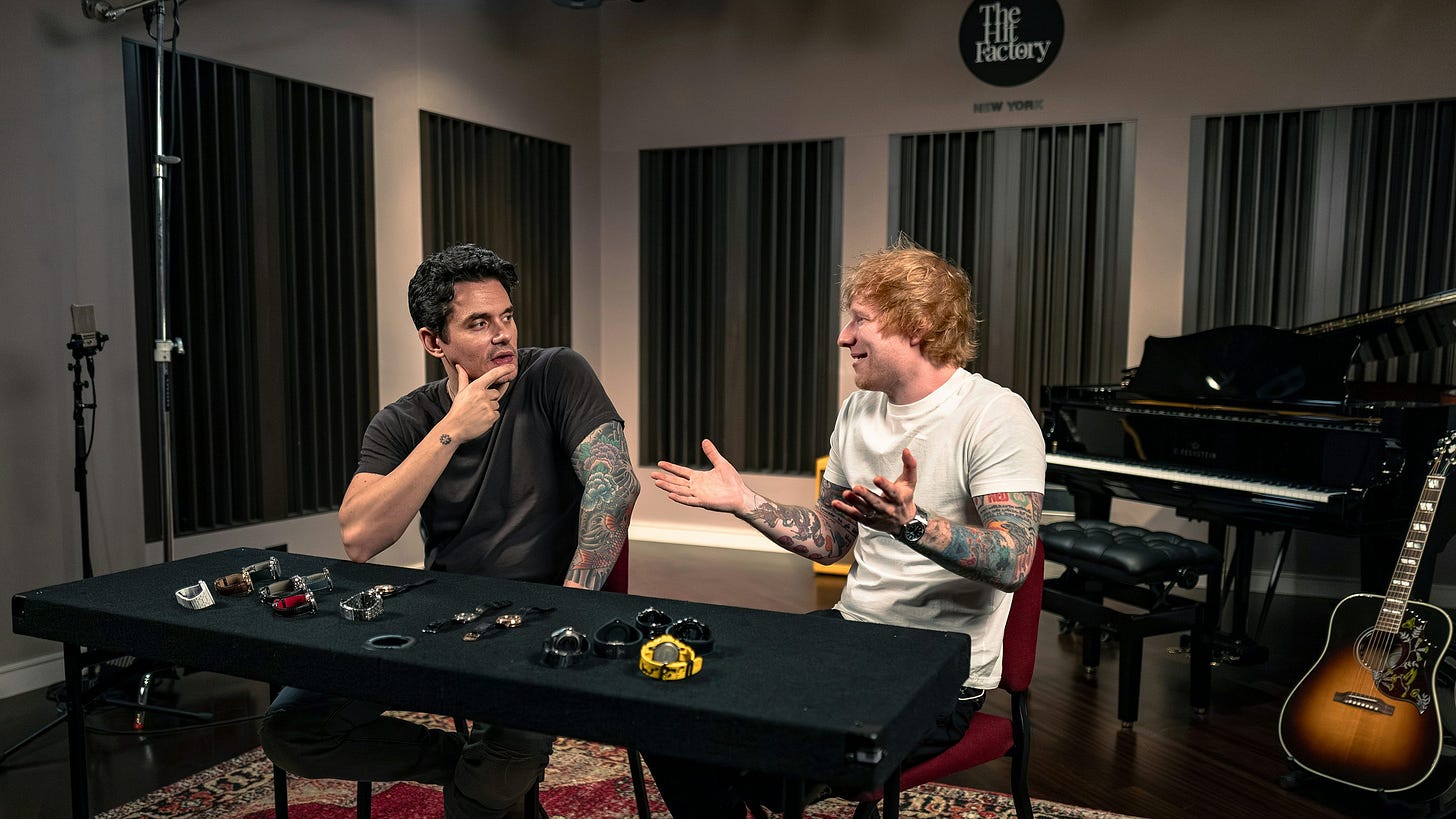 Ed Sheeran Talks With John Mayer About His Watch Collection