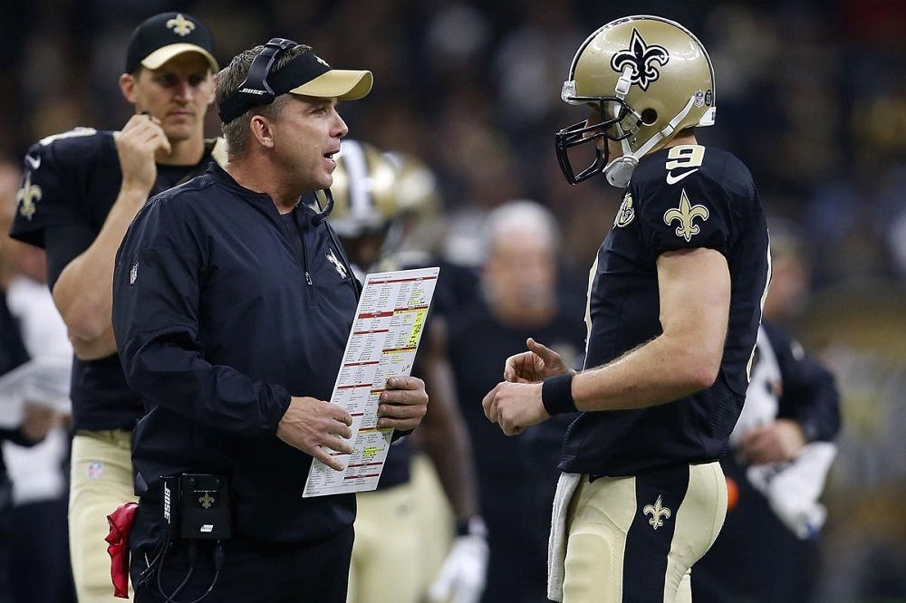 Sean Payton gives it to Gregg Williams 2016 images