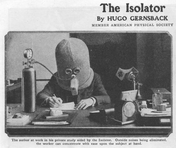 "Isolator" A Bizarre Helmet For Concentration - Funny pictures