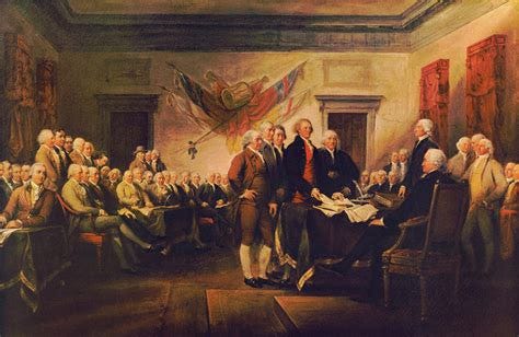 Signing the Declaration of Independence, 1776 Painting by John Trumbull ...