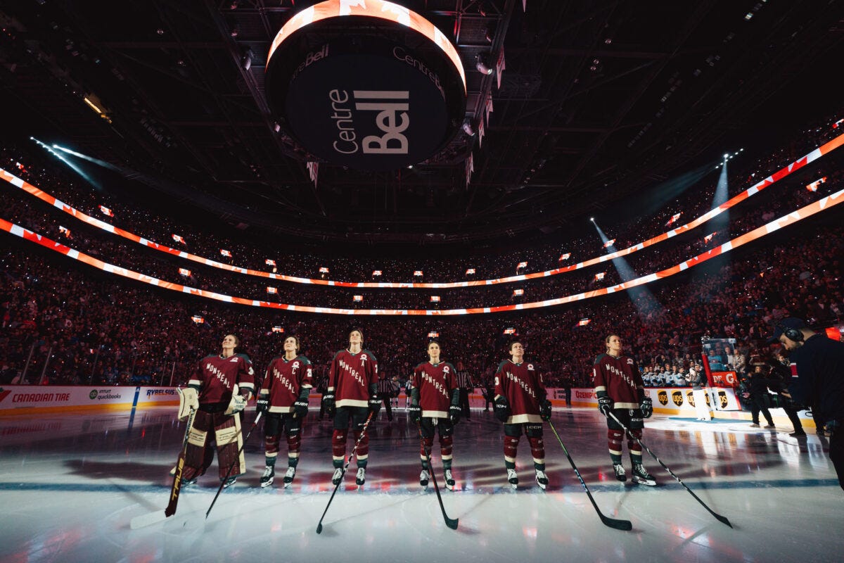 PWHL Montreal Bell Centre