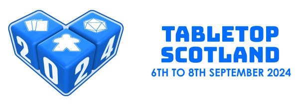 Tabletop Scotland, 6th to 8th September