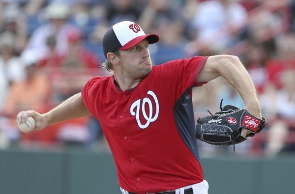 Max Scherzer with tigers baseball 2015