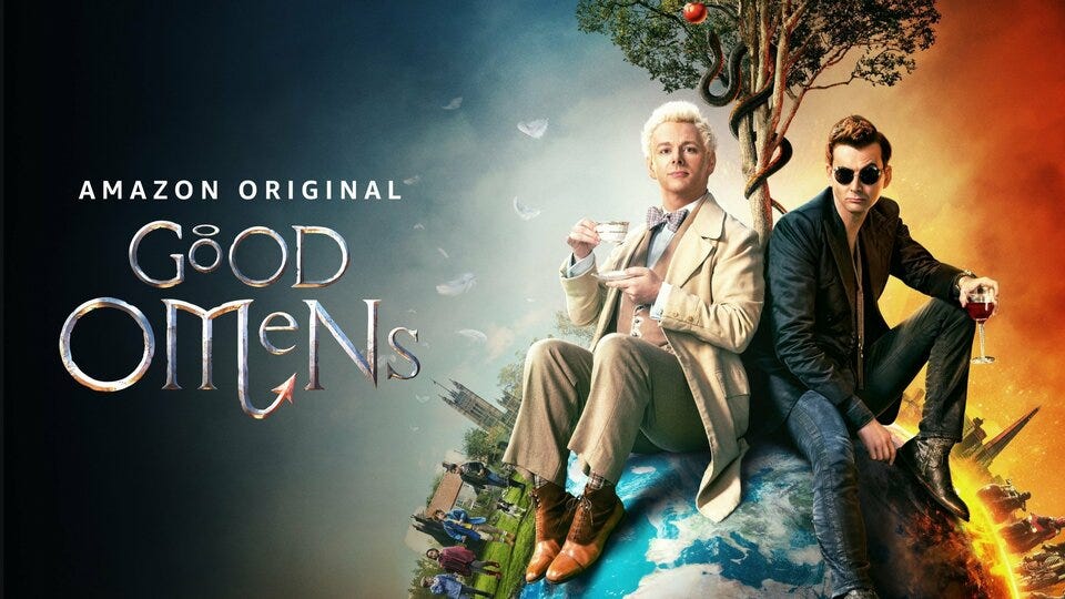 Good Omens on Prime Video Review | Double Take TV Newsletter | Jenni Cullen