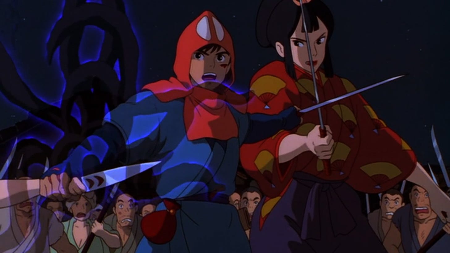 Princess Mononoke Ashitaka stops the women – Beneath the Tangles