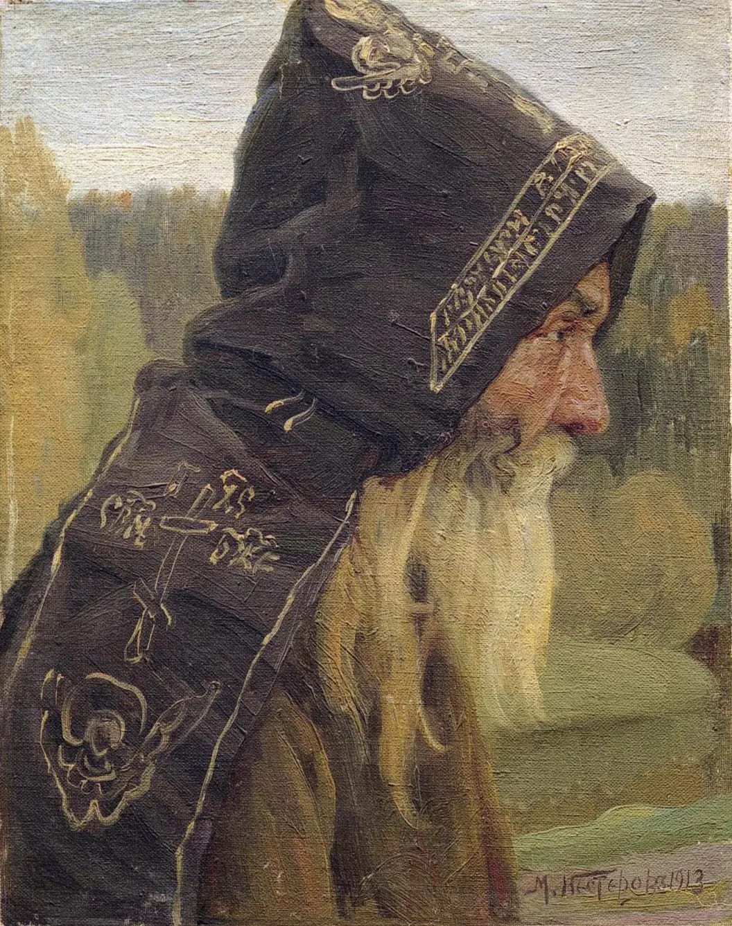 Mikhail Vasilyevich Nesterov. Monk