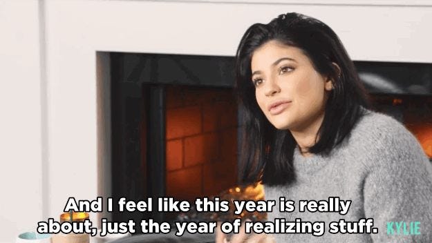 Kylie Jenner's Resolution For 2016 Is Literally To "Realize Stuff"