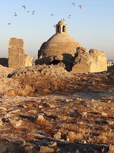 File:Mosque and Other Ruins Destroyed in Bolshevik Bombardment of 1920 - The Ark (Original Settlement) - Old City - Bukhara - Uzbekistan (7515829194) (2).jpg