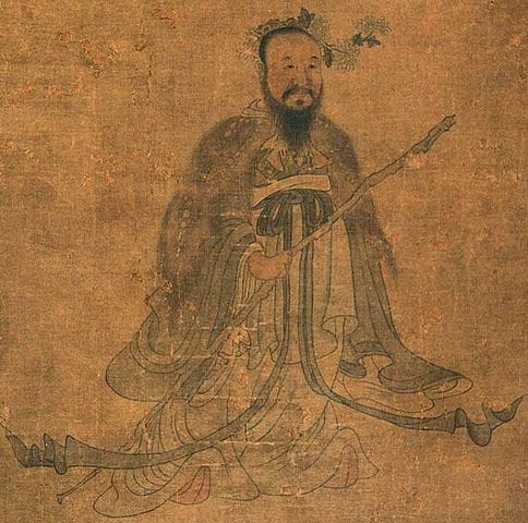 Chen Honshou painting of Qu Yuan
