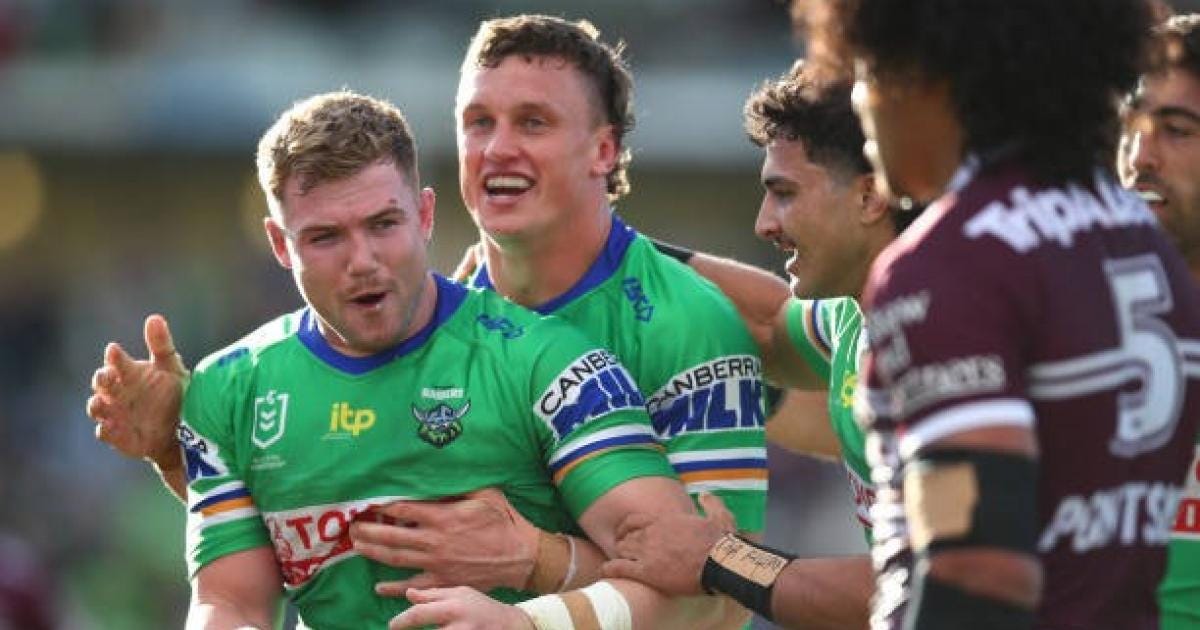 Hudson Young presses claims for an Australian jersey as Raiders batter  Manly | Sporting News Australia