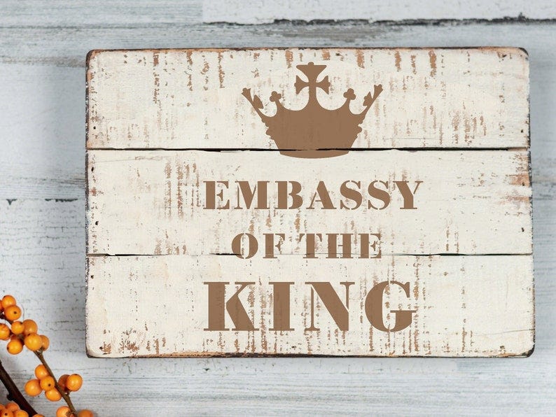 Embassy of the King  DIY Stencil image 1