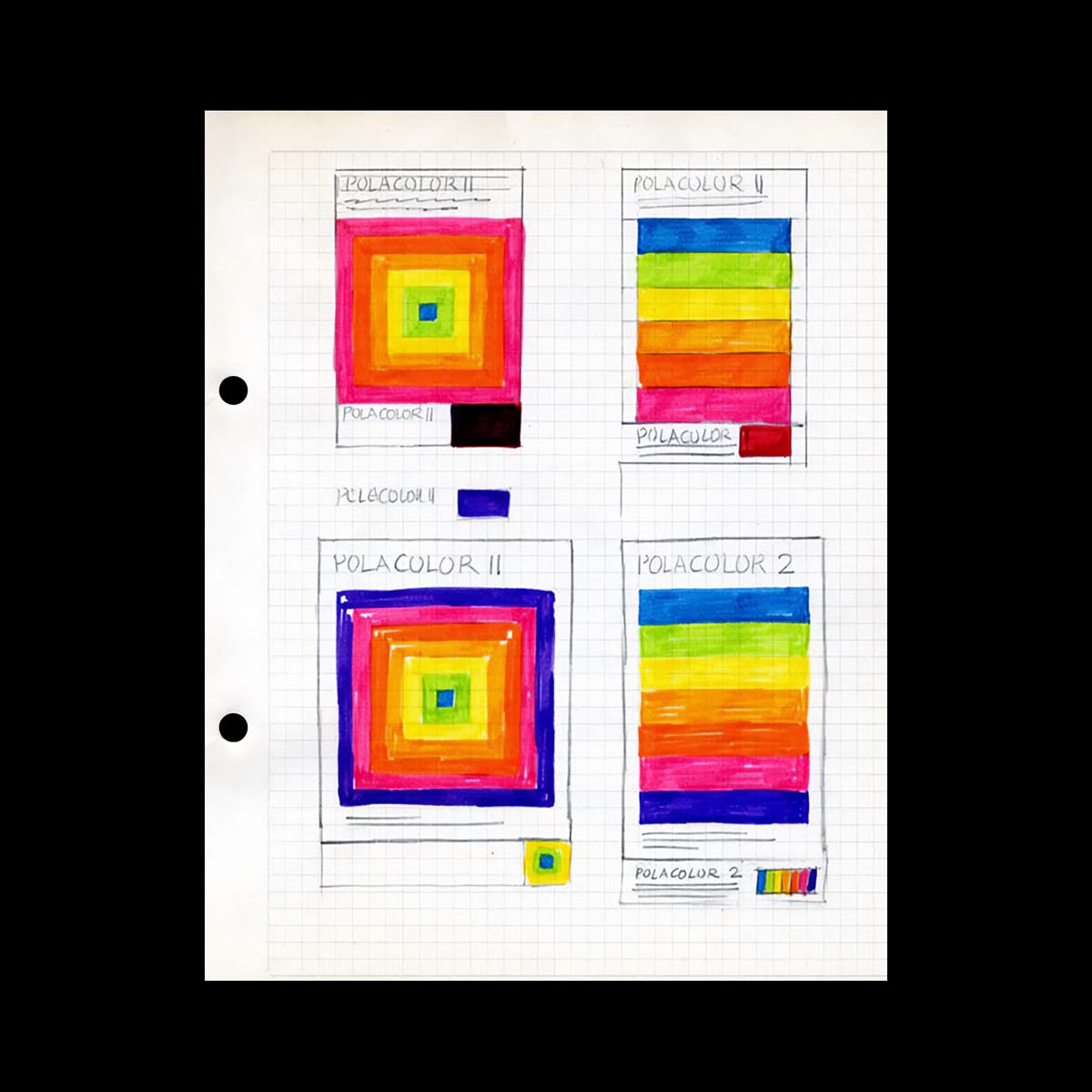 Paul Giambarba's corporate identity for Polaroid.