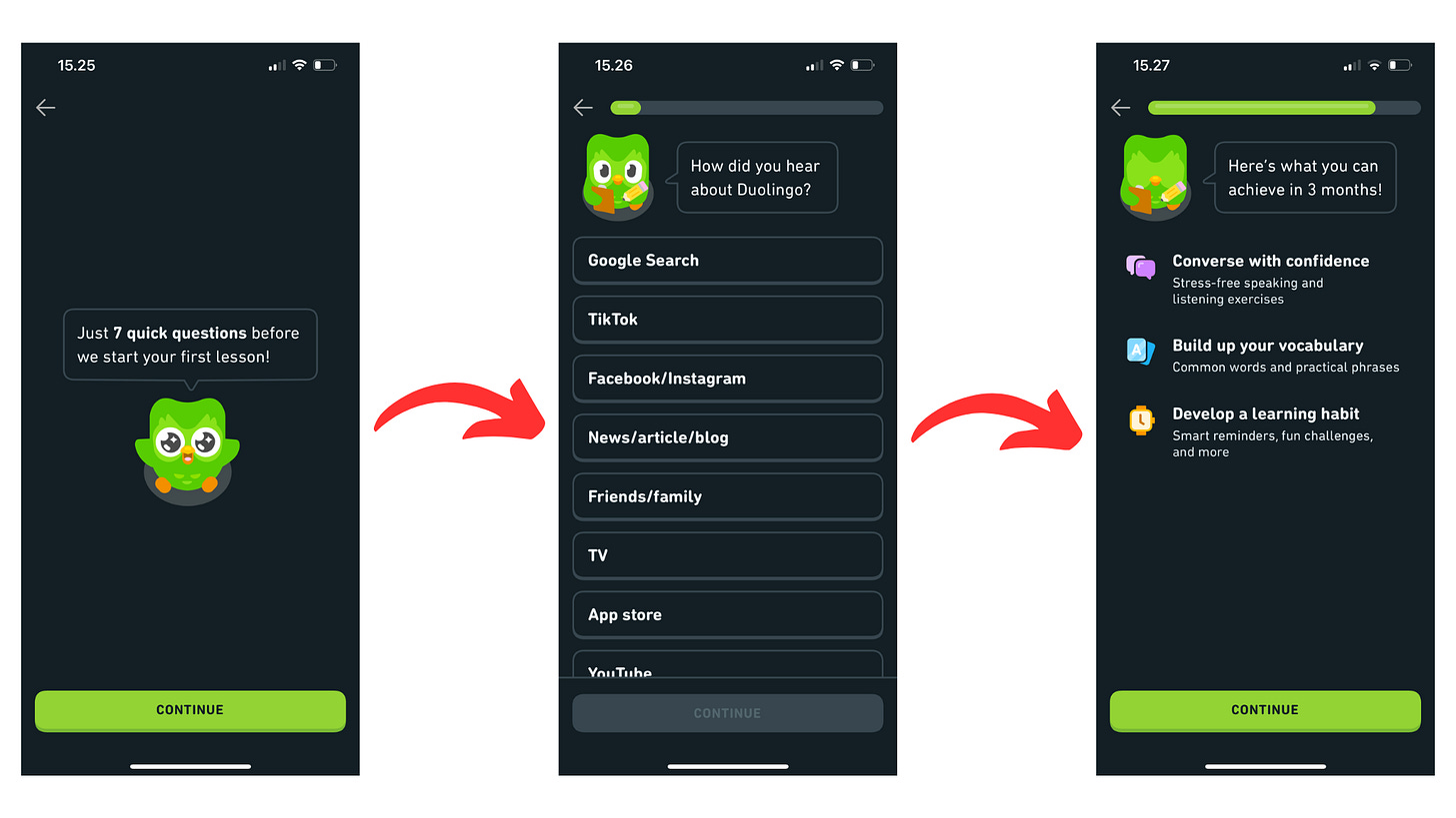Duolingo User Onboarding Journey