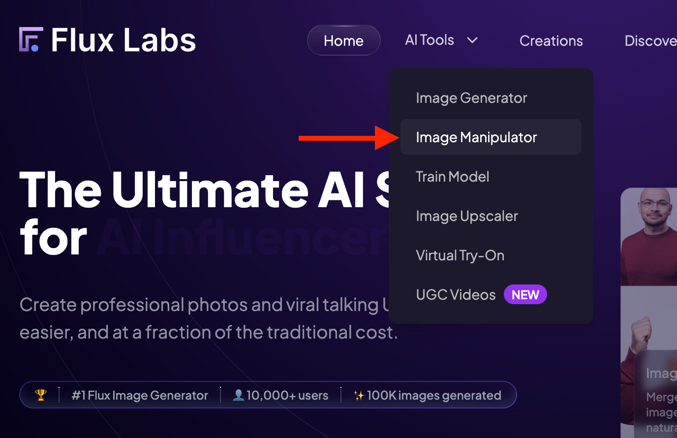 Image Manipulator in Flux Labs AI. Image by Jim Clyde Monge