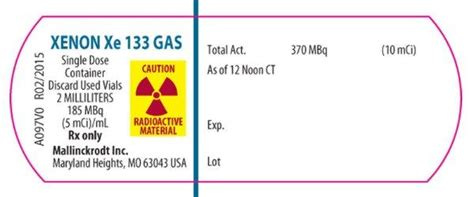 Xenon Xe 133 Gas - FDA prescribing information, side effects and uses