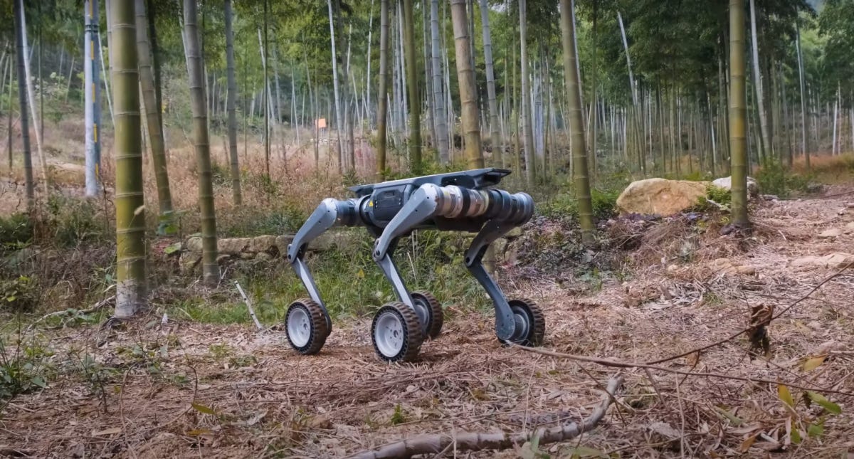 Deep Robotics' Lynx robot dog.