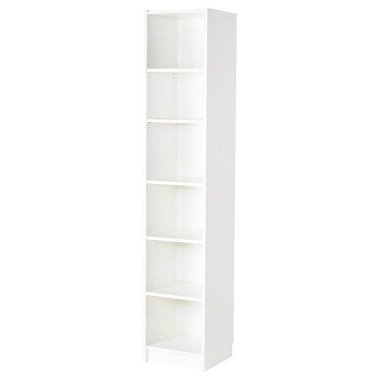 BILLY Bookcase, white, 40x40x202 cm