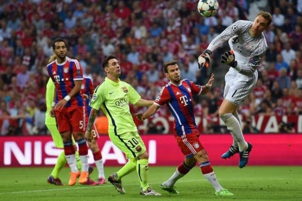 bayern munich beats barcelona soccer 2015