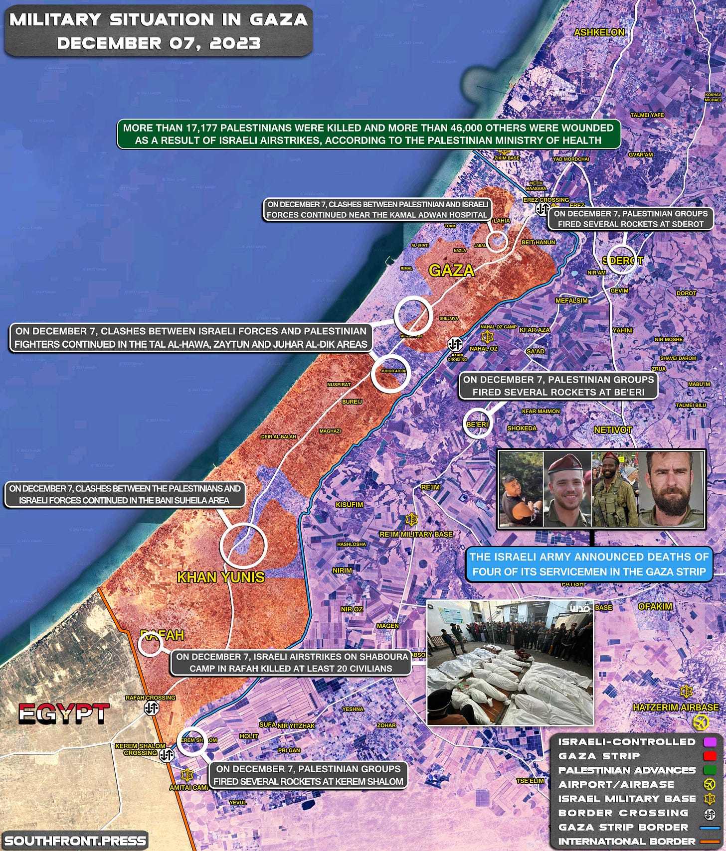 Military Situation In Palestine On December 7, 2023 (Map Update)