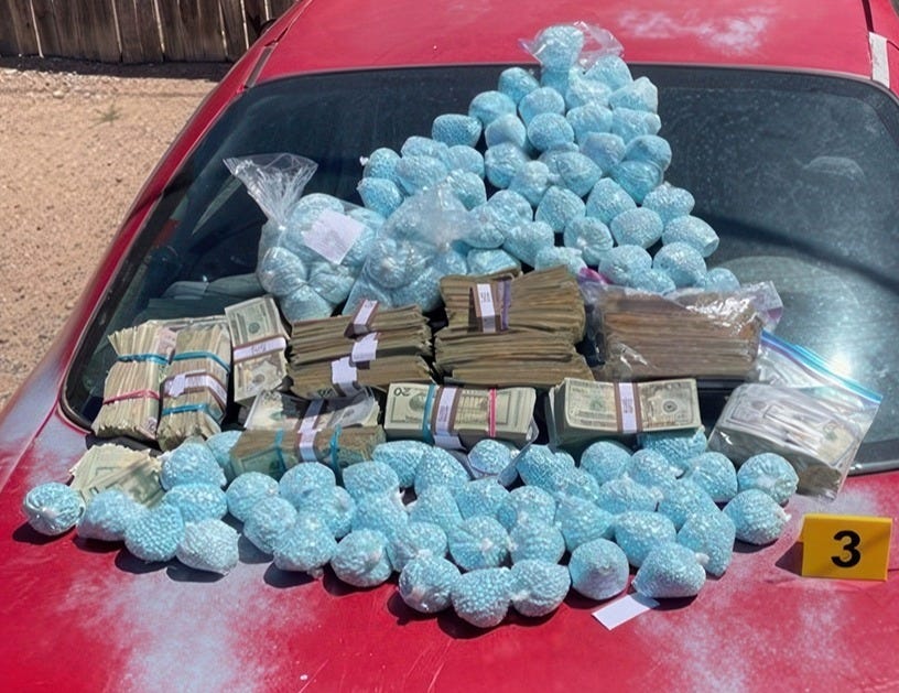 Cash and Drugs seized in Santa Fe, New Mexico Cash and Drugs seized in Santa Fe, New Mexico