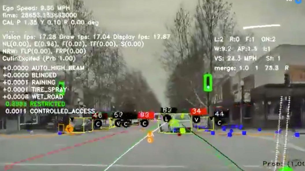 This is how Tesla’s Autopilot sees the world