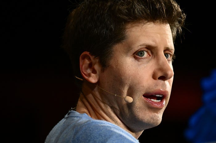 Sam Altman, CEO of OpenAI, speaks during The Wall Street Journal's WSJ Tech Live Conference in Laguna Beach, California on October 17, 2023.