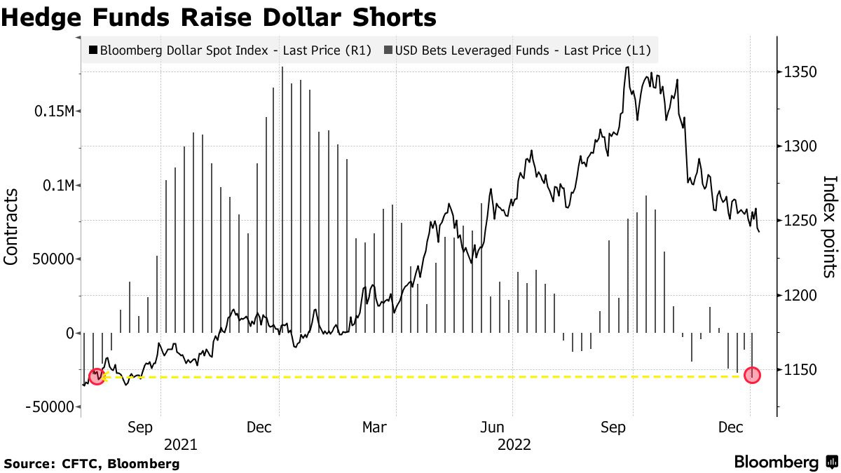 Hedge Funds Raise Dollar Shorts