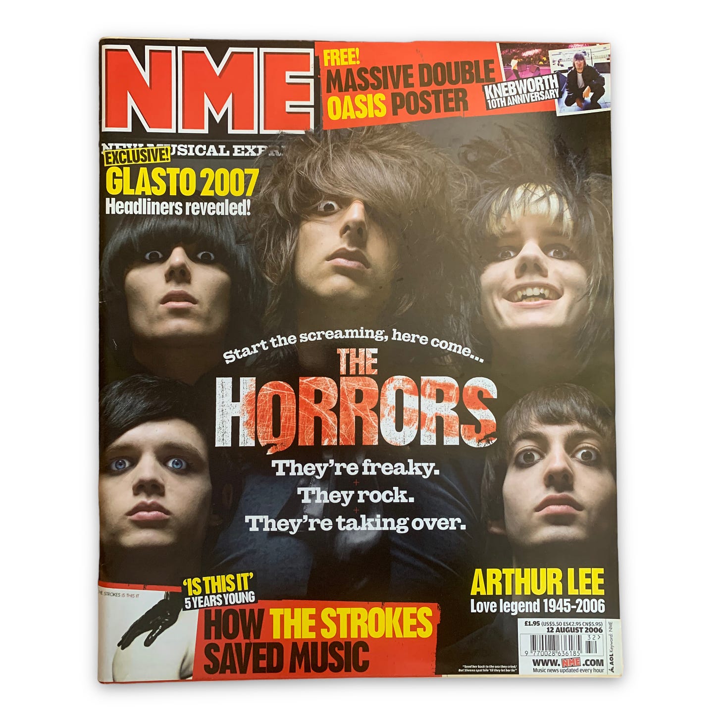 NME 12 August 2006 featuring The Horrors on the cover available from  Limitless Collectables.